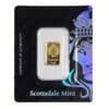 Scottsdale 2 gram Gold Lion Bar New in Assay .9999 Fine
