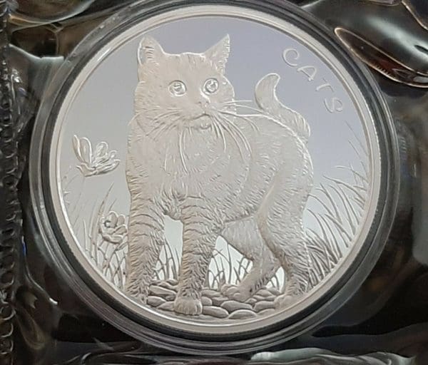 2021 Fiji Cats 1 oz Silver 50 Cent Coin GEM BU - Image 5