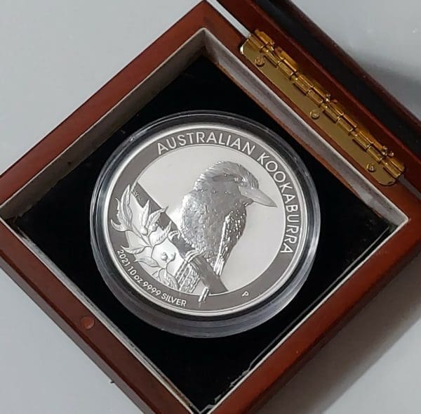 2021 Australian 10 oz Silver Kookaburra Gem Bu - Image 2