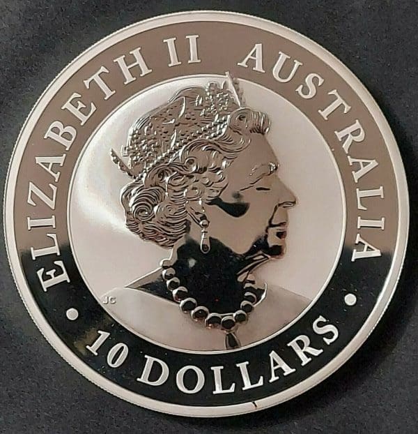 2021 Australian 10 oz Silver Kookaburra Gem Bu - Image 3