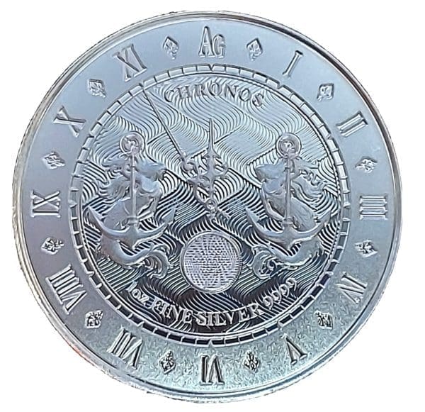 2021 Tokelau 1 oz Silver Chronos $5 coin Gem Bu