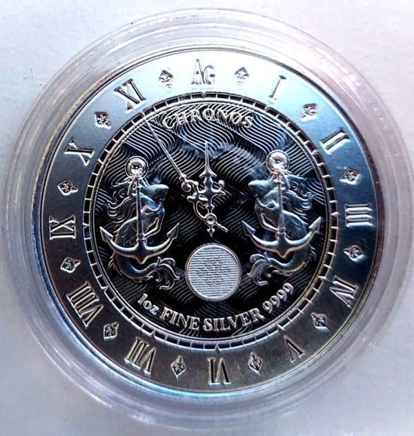 2021 Tokelau 1 oz Silver Chronos $5 coin Gem Bu - Image 5