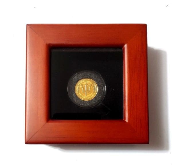 2021 Barbados Gold Trident Coin 1/5 oz Gold - Image 6