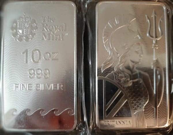 Great Britain 10 oz Silver Britannia Bar BU .9999 Fine - Image 3