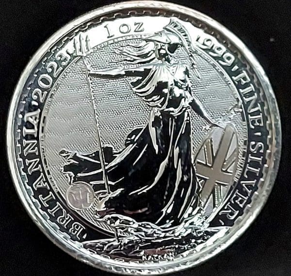 2023 Great Britain 1 oz Silver Britannia Coin Gem Bu - Image 3