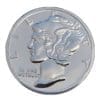 1 oz Silver Mercury Dime Round Gem Bu