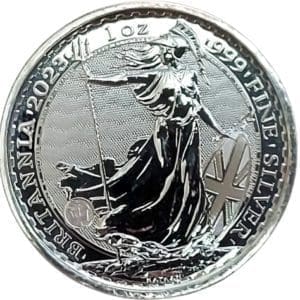 2023 Great Britain 1 oz Silver Britannia Coin Gem Bu