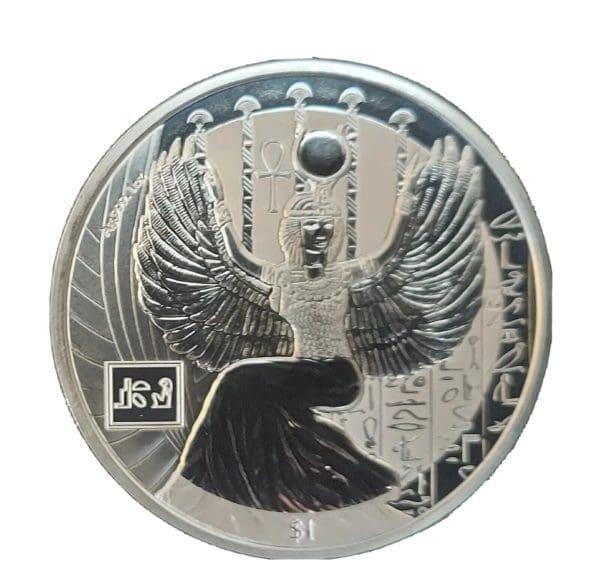 2023 Sierra Leone Gods of Egypt Isis 1 oz Silver Coin Rev-Frosted - Image 4