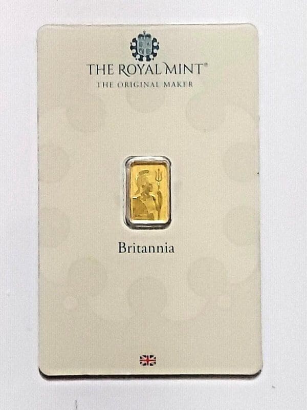 British 1 g Gold Britannia Bar New in Assay .9999 - Image 2