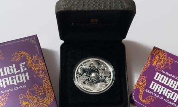 2020 Australian Double Dragon 1 oz Silver Proof - Image 4