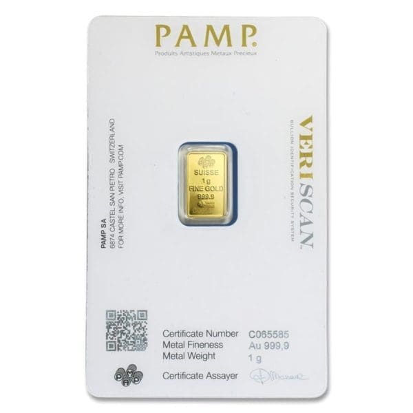PamP Suisse 1 gram Gold Fortuna Bar .9999 - Image 2
