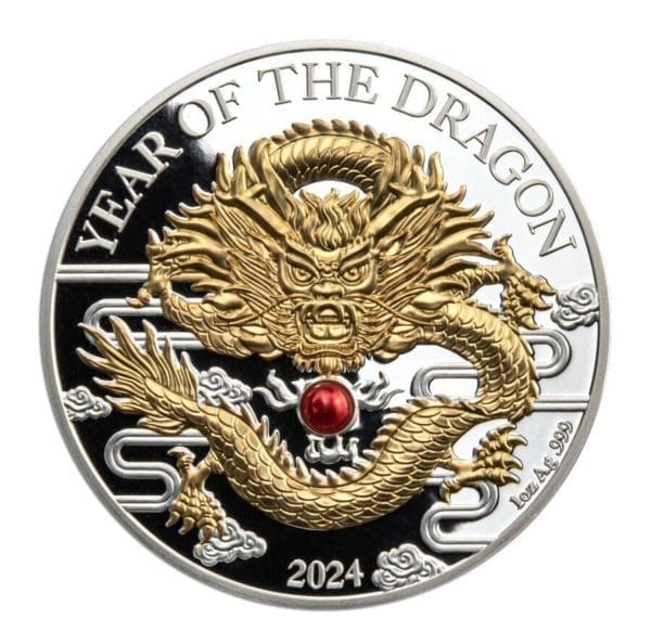 2024 Vanuatu Year of the Dragon 1 oz. Silver Proof coin
