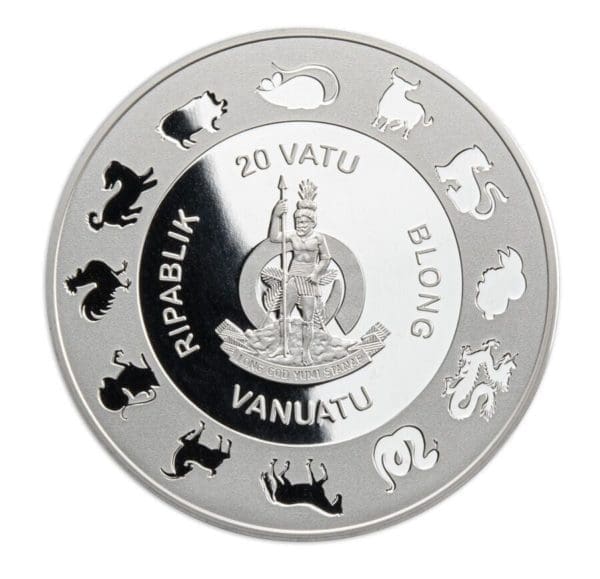 2024 Vanuatu Year of the Dragon 1 oz. Silver Proof coin - Image 3
