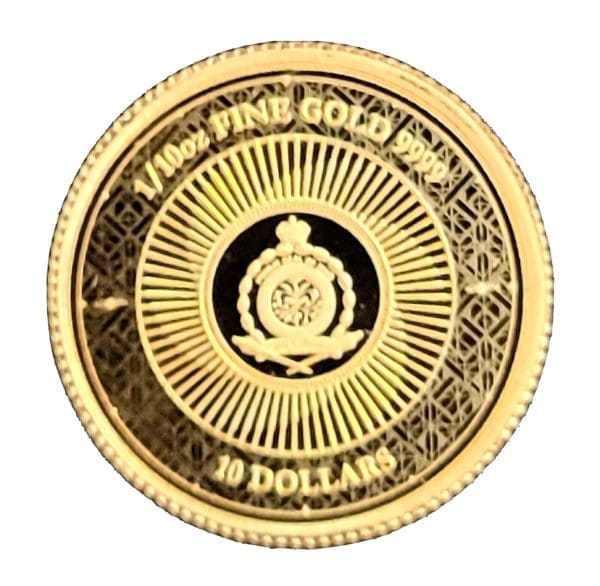 2023 Niue 1/10 oz Gold Chronos Coin .9999 Pure Gold - Image 5