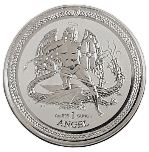 2016 Isle of Man 1 oz Silver Angel Rev Proof Coin .999 - Image 5