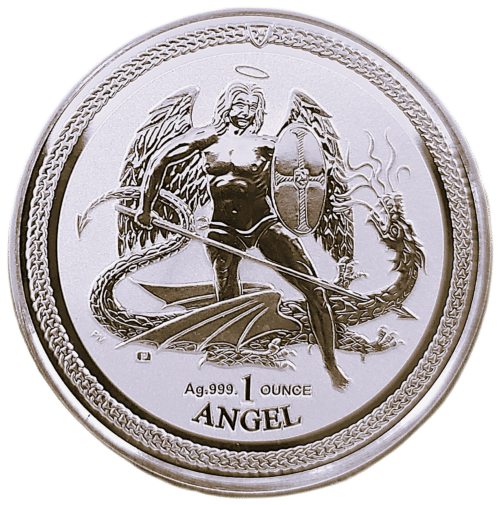 2016 Isle of Man 1 oz Silver Angel Rev Proof Coin .999