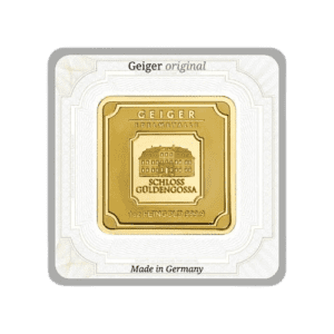 Geiger 1 Gram Square Gold Bar - New in Assay
