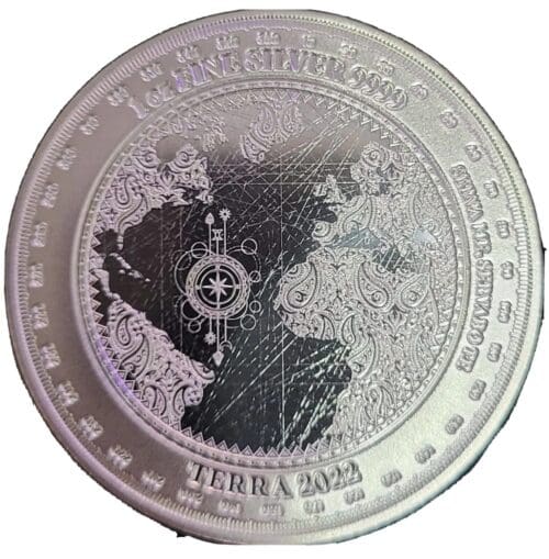 2022 Tokelau 1 oz Silver Terra $5 Coin Bu - Image 2