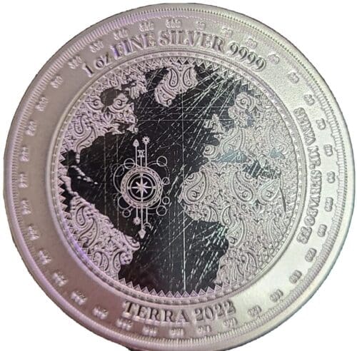 2022 Tokelau 1 oz Silver Terra $5 Coin Bu - Image 3