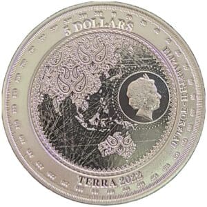 2022 Tokelau 1 oz Silver Terra $5 Coin Bu