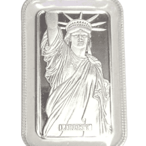MTB Lady Liberty 1 oz Silver Bar - MA Privy
