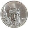 1985 Johnson Matthey MTB 1 oz Silver Round-Liberty Trade Silver