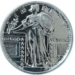 Standing Liberty 1 oz Silver Round - BU .999 Fine Silver