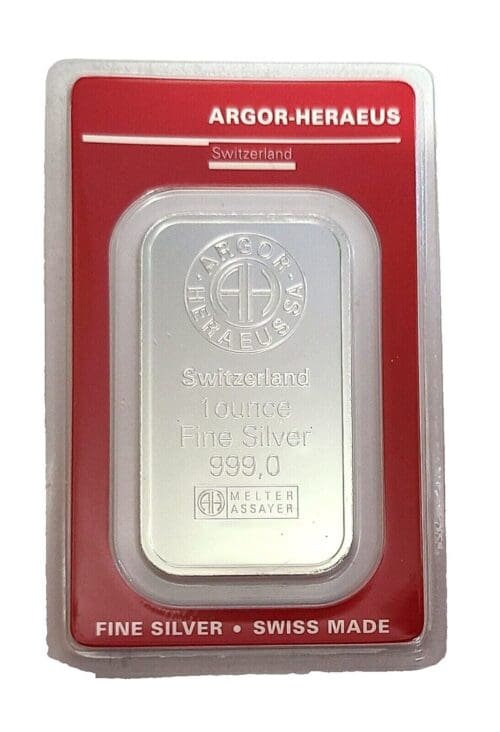 1 oz Silver Bar Heraeus Edelmetalle In Assay - Image 3