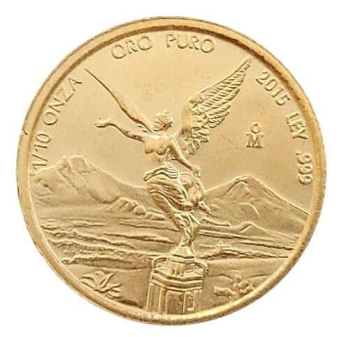 2015 Mexican Gold Libertad 1/10 oz Gold Coin Bu