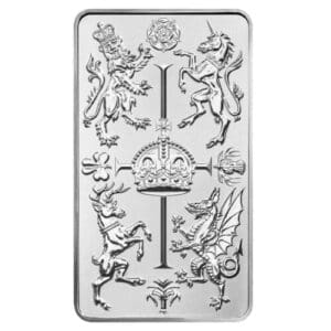 British 1 oz silver Royal celebration bar .9999 - Sealed