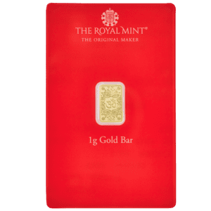 2024 UK Britannia Om 1g Gold Bar Royal Mint