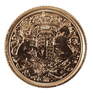 British Memorial Half Gold Sovereign Gem Bu