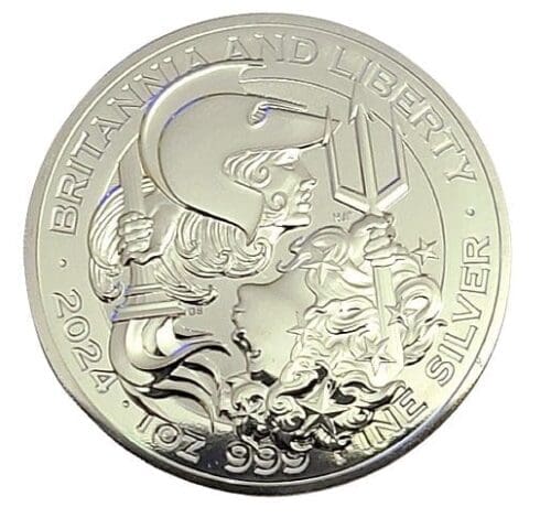 2024 UK Britannia and Liberty 1 oz Silver Coin - Image 3