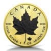 2023 Canadian Maple Leaf Gold Black Platinum 1oz Silver