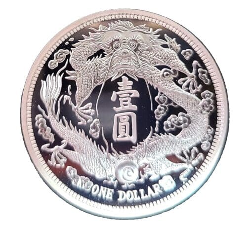 2022 China 1 oz Silver Long-Whiskered Dragon Dollar - Image 5