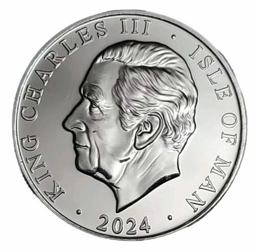 2024 Isle of Man 1 oz Silver Angel Coin .999 Fine Silver - Image 4