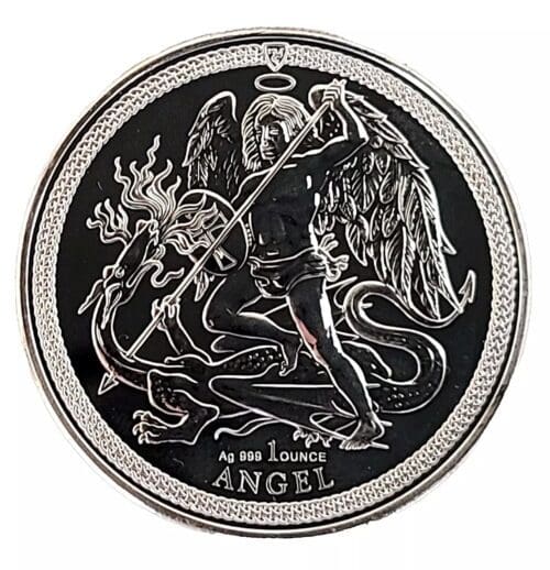 2024 Isle of Man 1 oz Silver Angel Coin .999 Fine Silver - Image 5