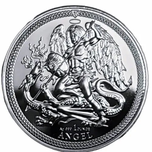 2024 Isle of Man 1 oz Silver Angel Coin .999 Fine Silver