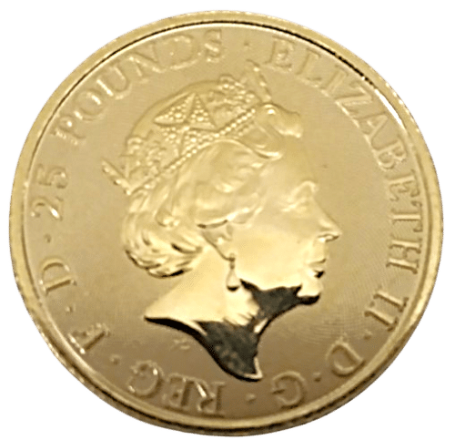 2018 UK Queen's Beast 1/4 oz Gold Unicorn of Scotland £25 - Image 2