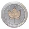 The 2023 Canada 1 oz Silver MAPLE LEAF Red Gold Treasure Edition