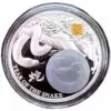 2025 Burundi Year Of The Snake 2 oz Silver Proof  Jade Stone