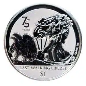 2022 Walking Liberty 75th Anniversary 1 oz Silver Coin