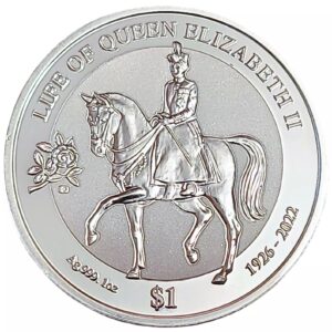 B.V.I 2022 Life of Queen Elizabeth Silver Reverse Frosted