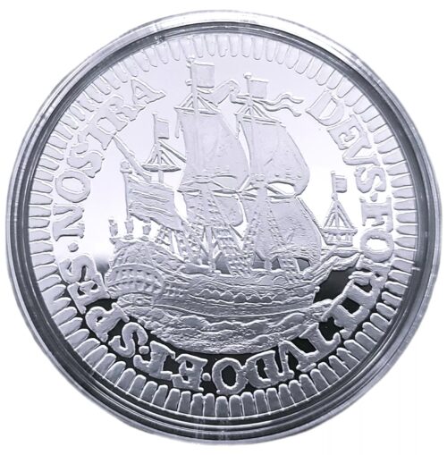 2021 Dutch Netherlands Shilling Ship 1 oz Silver Proof Coin - Image 4