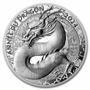 2024 France Silver €10  Year of the Dragon Proof Coin HR