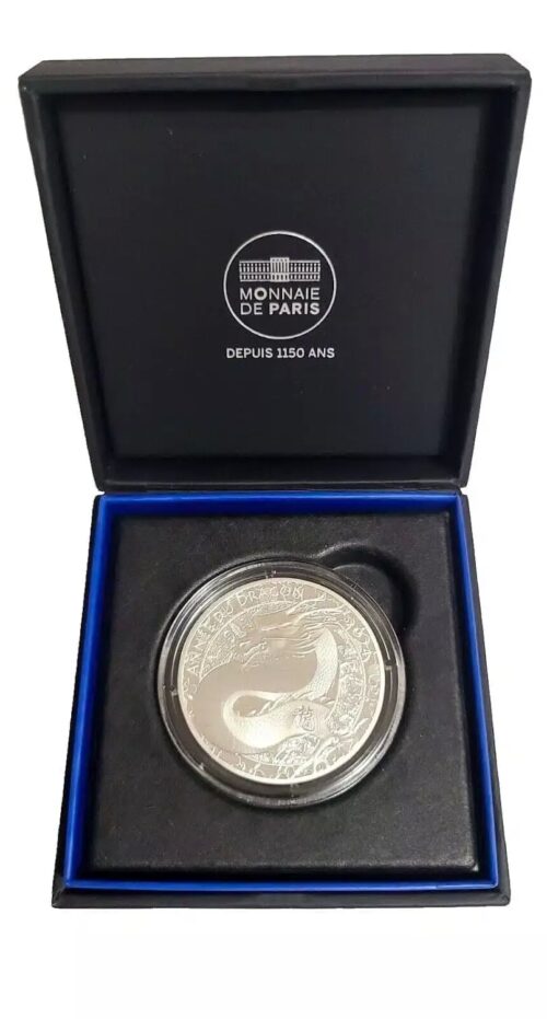 2024 France Silver €10  Year of the Dragon Proof Coin HR - Image 3