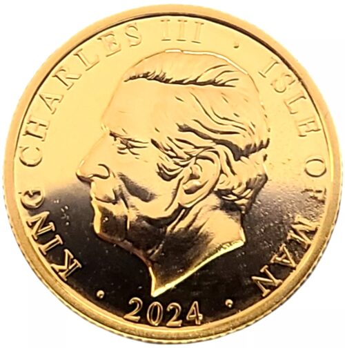 2024 Isle of Man 1/4 oz Gold Angel Coin .9999 Pure Gold - Image 2