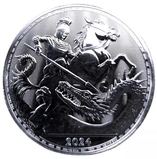 2024 British St. George & The Dragon 1 oz Silver Coin Royal Mint - Image 3