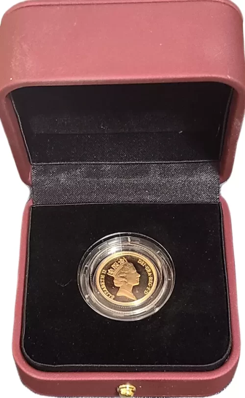 1986 British Half Gold Sovereign Bullion Coin The Royal Mint - Image 8