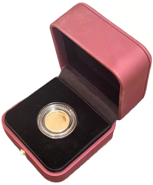 1986 British Half Gold Sovereign Bullion Coin The Royal Mint - Image 5
